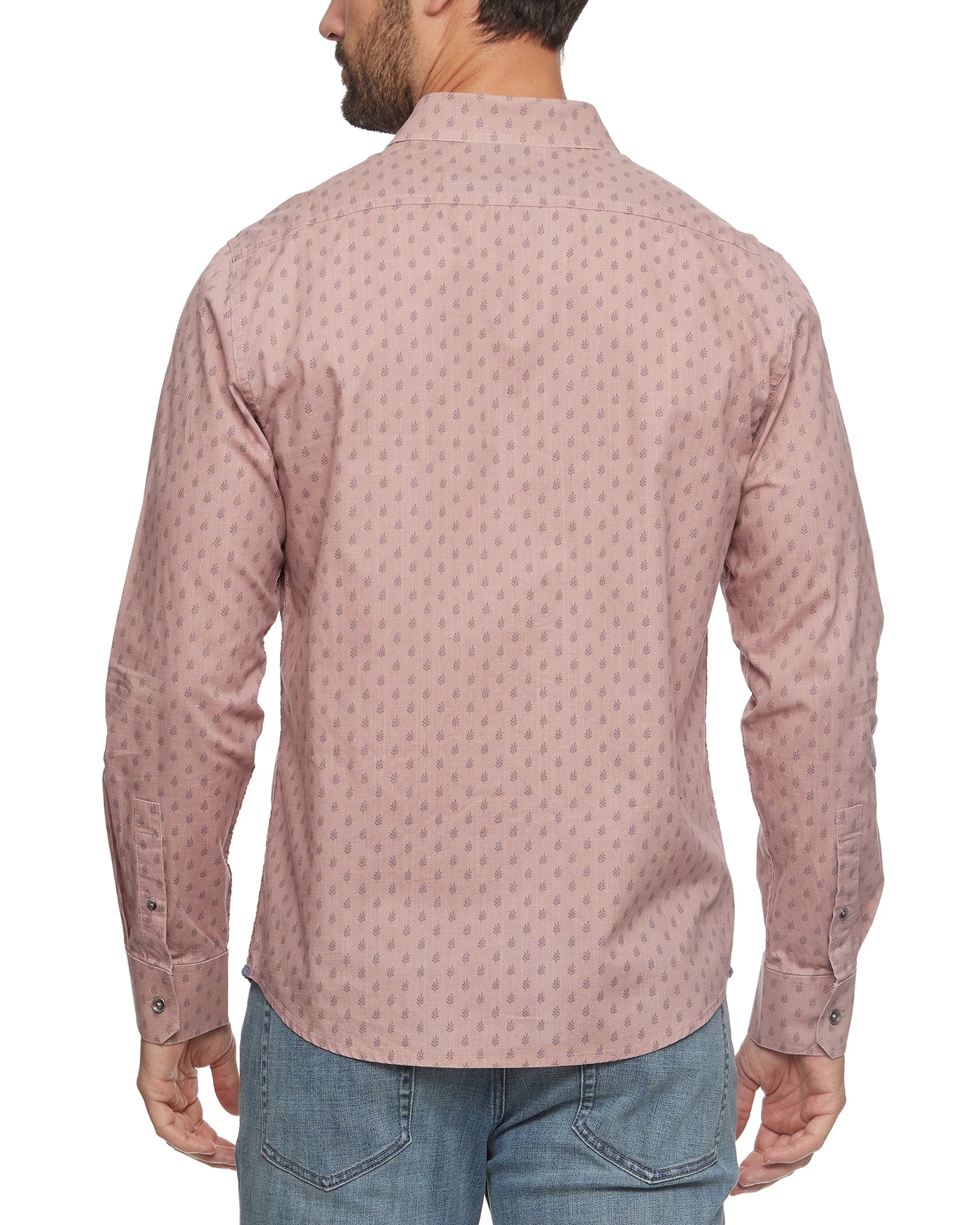 ALFRED LEAF PRINT VINTAGE WASHED SHIRT 3 ALFRED LEAF PRINT VINTAGE WASHED SHIRT - Image 3