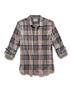 MELLWOOD VINTAGE SOFT SHIRT 6 MELLWOOD VINTAGE SOFT SHIRT -Cheap Shirts Store FA23WS1700 MELLWOOD LS VINTAGE SOFT DOUBLE POCKET SHIRT CHARCOAL CREAM BROWN 005