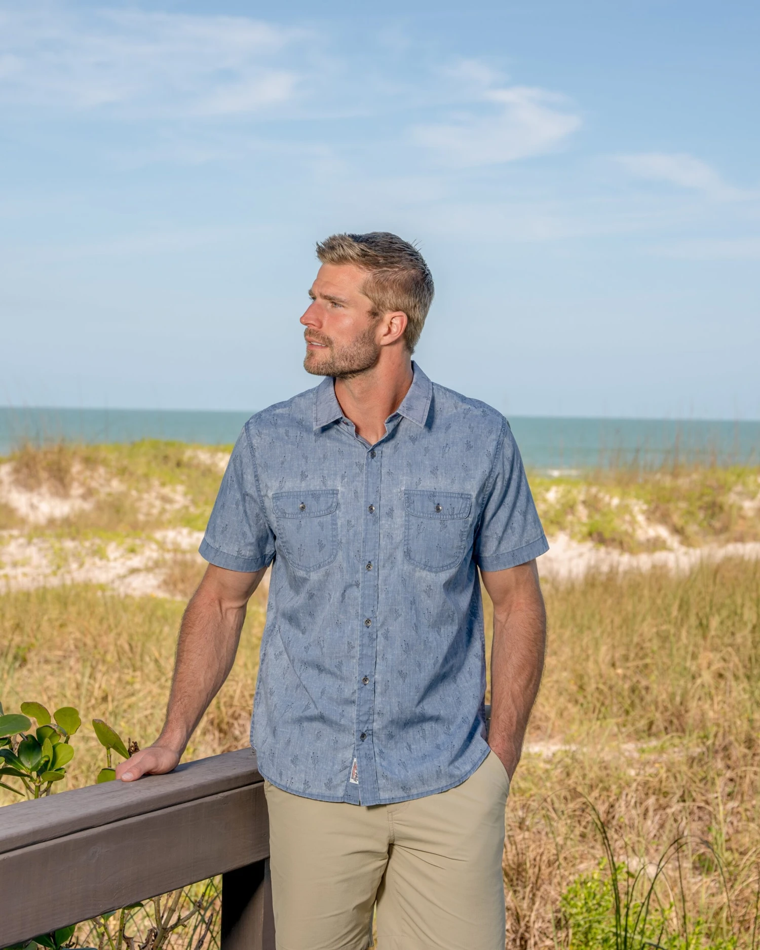 CARLSBAD CACTUS PRINT VINTAGE SOFT SHIRT (FINAL SALE) 1 CARLSBAD CACTUS PRINT VINTAGE SOFT SHIRT (FINAL SALE)