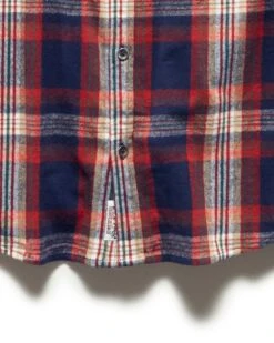 RUSTON FLANNEL SHIRT 10 RUSTON FLANNEL SHIRT -Cheap Shirts Store HO20WS094 RUSTON LS DOffUBLE POCKET FLANNEL SHIRT NAVY RED BROWN 133