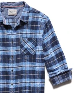 SIMPSONVILLE FLANNEL SHIRT 8 SIMPSONVILLE FLANNEL SHIRT -Cheap Shirts Store HO21WS056 SIMPSONVILCLE LS HEATHER SINGLE POCKET FLANNEL SHIRT BLUE NAVY 005