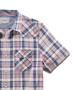 CLARKSBURG VINTAGE WASHED SHIRT (FINAL SALE) 7 CLARKSBURG VINTAGE WASHED SHIRT (FINAL SALE) -Cheap Shirts Store HO22WS1174 CLARKSBURG SS VINTAGE WASH WESTERN SHIRT NAVY CREAM RUST 003 52e63959 31f2 4659 8e84 8c66a9e0041c