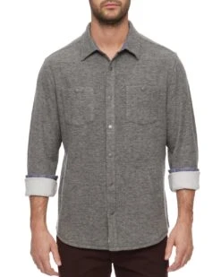 HERO TEXTURED KNIT FLANNEL SHIRT