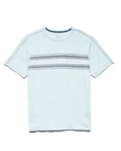 MADEFLEX STRIPED SHIELD CREWNECK TEE (FINAL SALE) 6 MADEFLEX STRIPED SHIELD CREWNECK TEE (FINAL SALE) -Cheap Shirts Store M COREKT1271 DRISCOLL SS UPF CHEST STRIPE CREWNECK TEE LIGHT BLUE 008 2