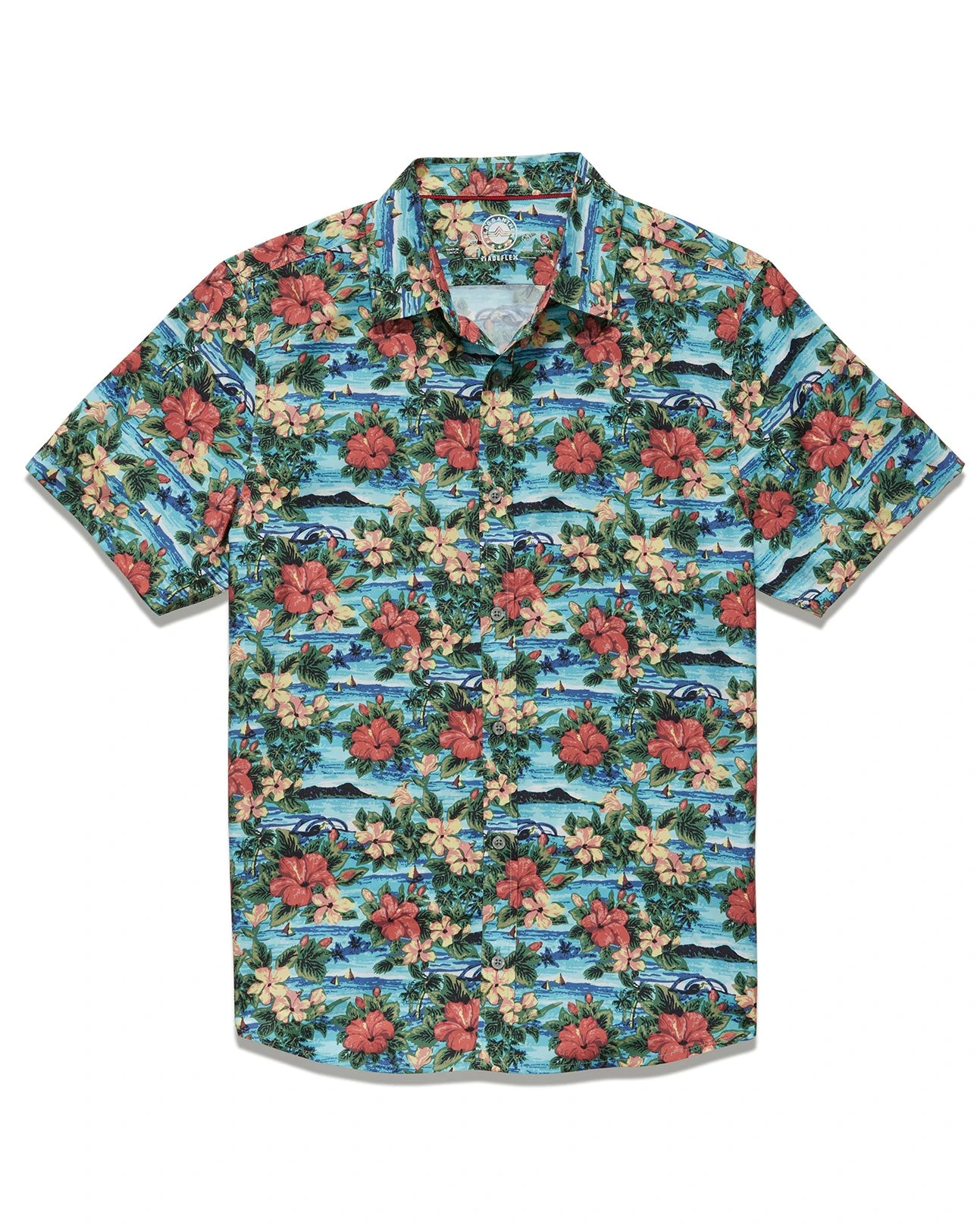 MADEFLEX HAWAIIAN PRINT UPF PERFORMANCE SHIRT 2 MADEFLEX HAWAIIAN PRINT UPF PERFORMANCE SHIRT - Image 2