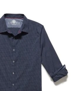 MADEFLEX TEXTURED ICON SHIRT -Cheap Shirts Store M FA22WS888 HAMMOND LS PERFORMANCE ICON SHIRT NAVY 002 1