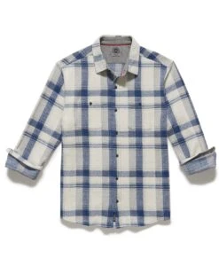 MADEFLEX PLAID HERO KNIT FLANNEL SHIRT 8 MADEFLEX PLAID HERO KNIT FLANNEL SHIRT -Cheap Shirts Store M FA23WS1625 CORDOVA LS KNIT FLANNEL CREAM BLUE 003