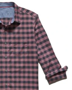 MADEFLEX GINGHAM ICON SHIRT -Cheap Shirts Store M HO21dWS255 VANDEMERE LS PERFORMANCE ICON SHIRT RED BLACK 018