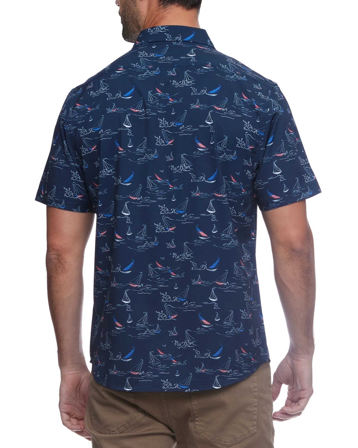 MADEFLEX SAILBOAT PRINT UPF PERFORMANCE SHIRT (FINAL SALE) 4 MADEFLEX SAILBOAT PRINT UPF PERFORMANCE SHIRT (FINAL SALE) - Image 4