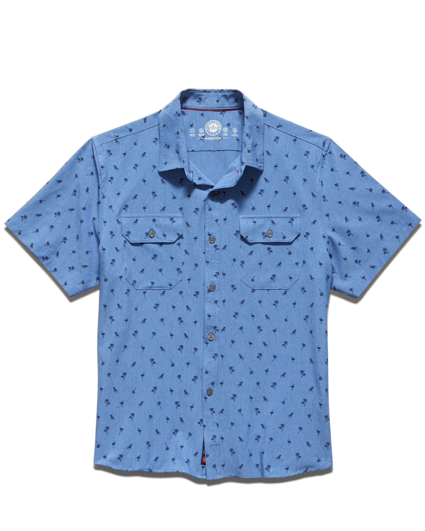 MADEFLEX FLAMINGO PRINT UPF PERFORMANCE SHIRT 2 MADEFLEX FLAMINGO PRINT UPF PERFORMANCE SHIRT - Image 2