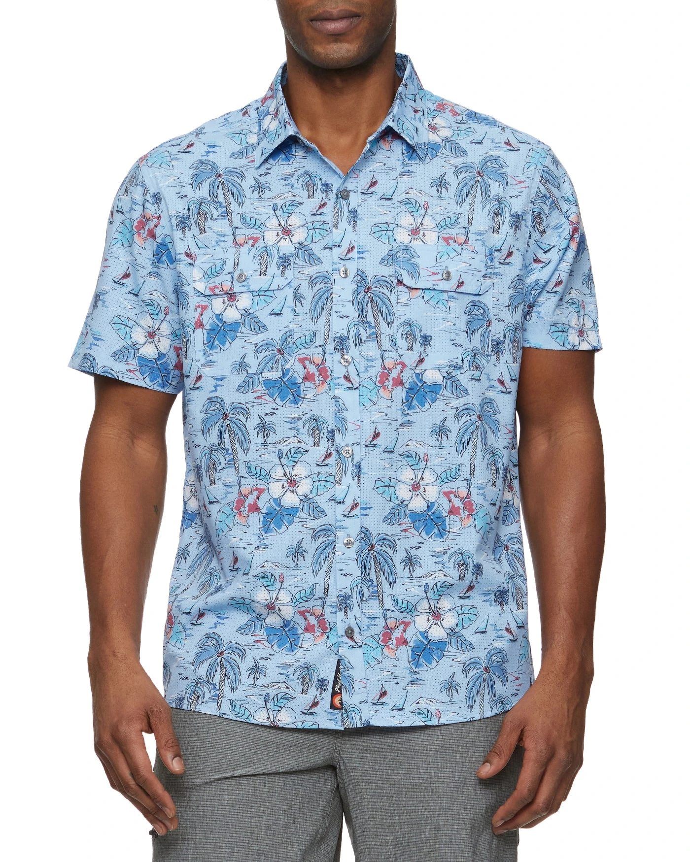 MADEFLEX TROPICAL PRINT UPF PERFORMANCE SHIRT (FINAL SALE) 1 MADEFLEX TROPICAL PRINT UPF PERFORMANCE SHIRT (FINAL SALE)