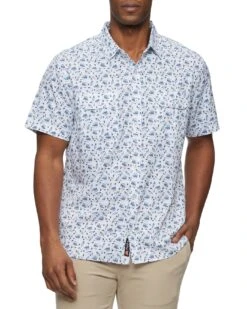 MADEFLEX GOLF PRINT UPF PERFORMANCE SHIRT (FINAL SALE) 9 MADEFLEX GOLF PRINT UPF PERFORMANCE SHIRT (FINAL SALE) -Cheap Shirts Store M SP23WS1212 STATESVILLE SS PERFORMANCE GOLF PRINT SHIRT WHITE COMBO 1435