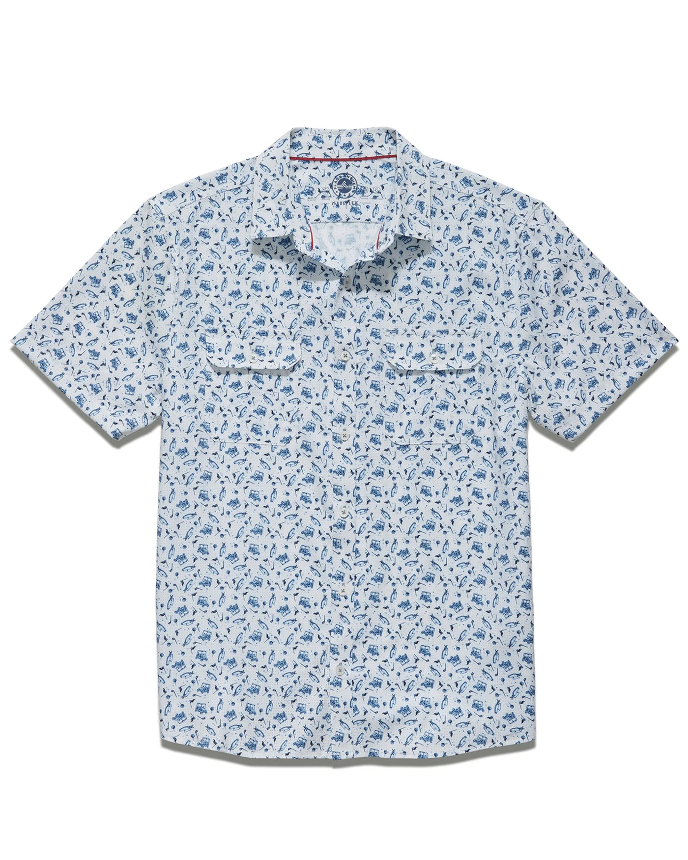 MADEFLEX GOLF PRINT UPF PERFORMANCE SHIRT (FINAL SALE) 2 MADEFLEX GOLF PRINT UPF PERFORMANCE SHIRT (FINAL SALE) - Image 2