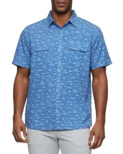 MADEFLEX FISH PRINT UPF PERFORMANCE SHIRT (FINAL SALE) 14 MADEFLEX FISH PRINT UPF PERFORMANCE SHIRT (FINAL SALE) -Cheap Shirts Store M SP23WS1247 WAYCROSS SS PERFORMANCE FISH PRINT SHIRT BLUE COMBO 1379