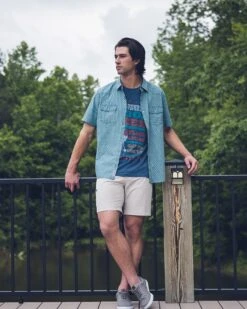 SMITHLAND LEAF PRINT VINTAGE WASHED WESTERN SHIRT (FINAL SALE) -Cheap Shirts Store Mccafreys May2022 1