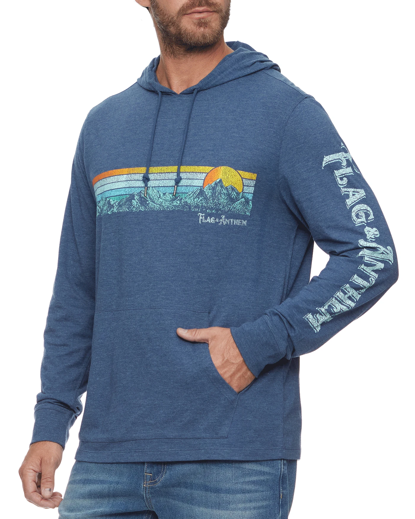 MOUNTAIN PANORAMA SUNSET HOODIE 1 MOUNTAIN PANORAMA SUNSET HOODIE