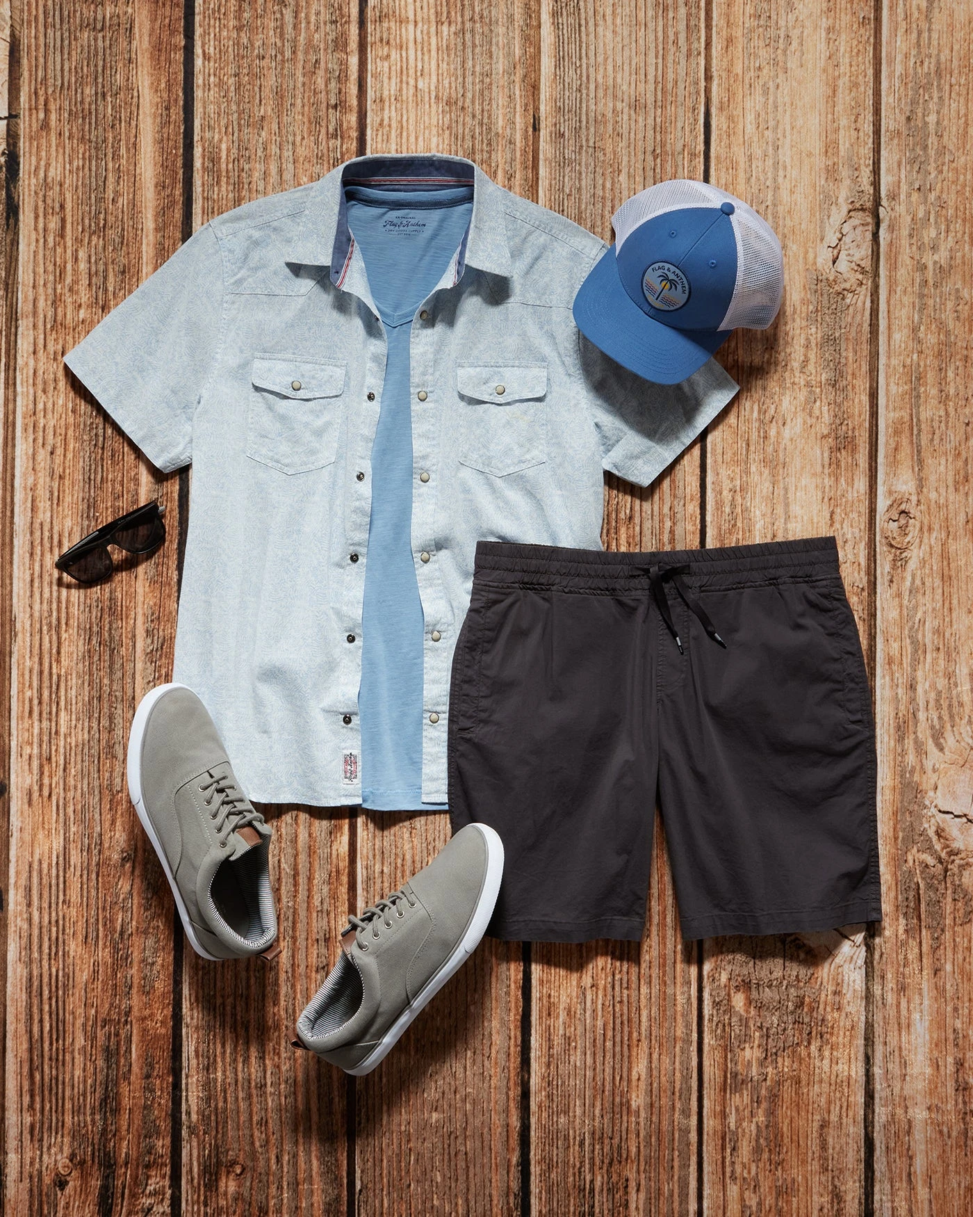 POTTSTOWN PALM PRINT LINEN-BLEND SHIRT (FINAL SALE) 6 POTTSTOWN PALM PRINT LINEN-BLEND SHIRT (FINAL SALE) - Image 6