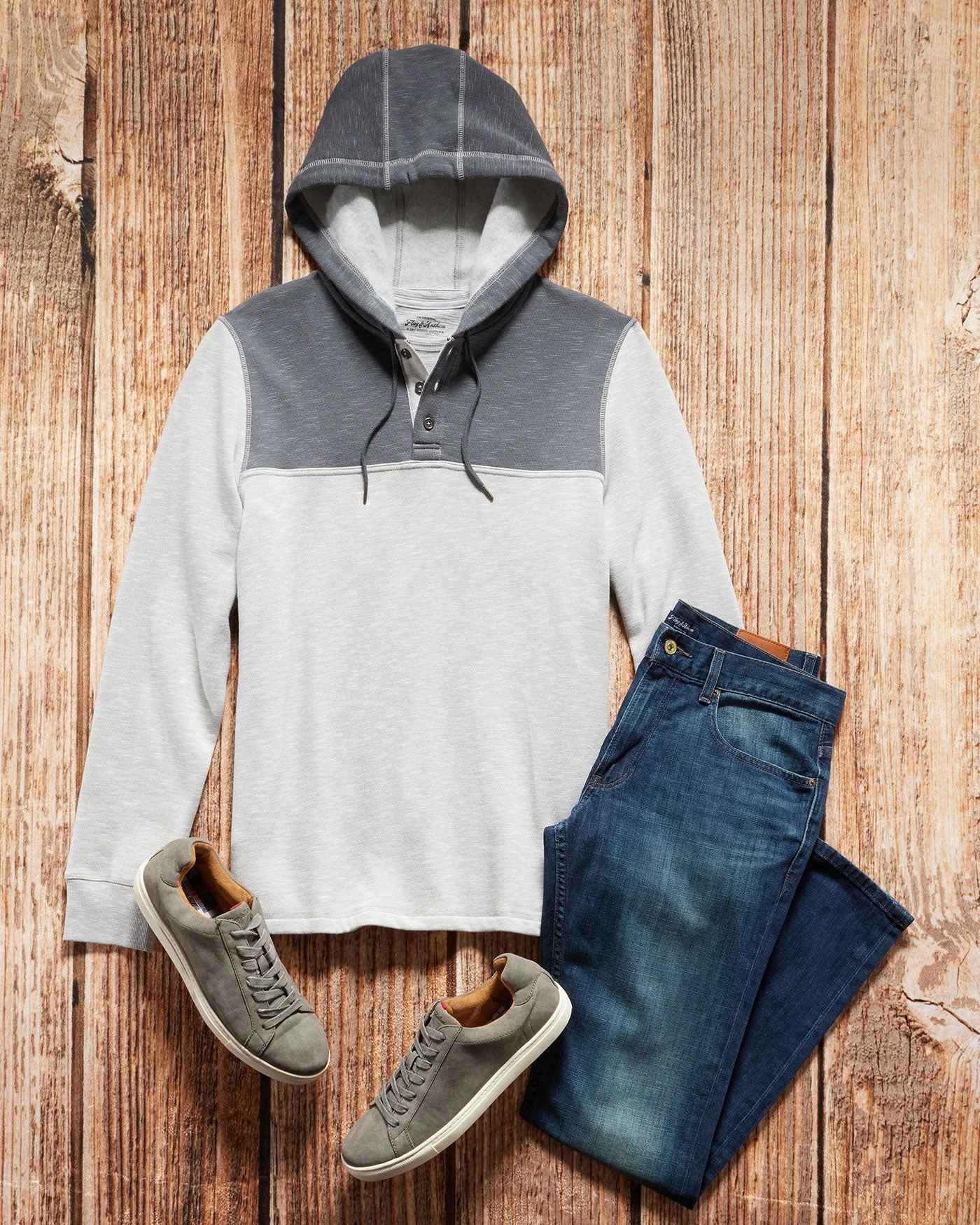 PAXVILLE COLORBLOCK FLEECE HOODED HENLEY 5 PAXVILLE COLORBLOCK FLEECE HOODED HENLEY - Image 5