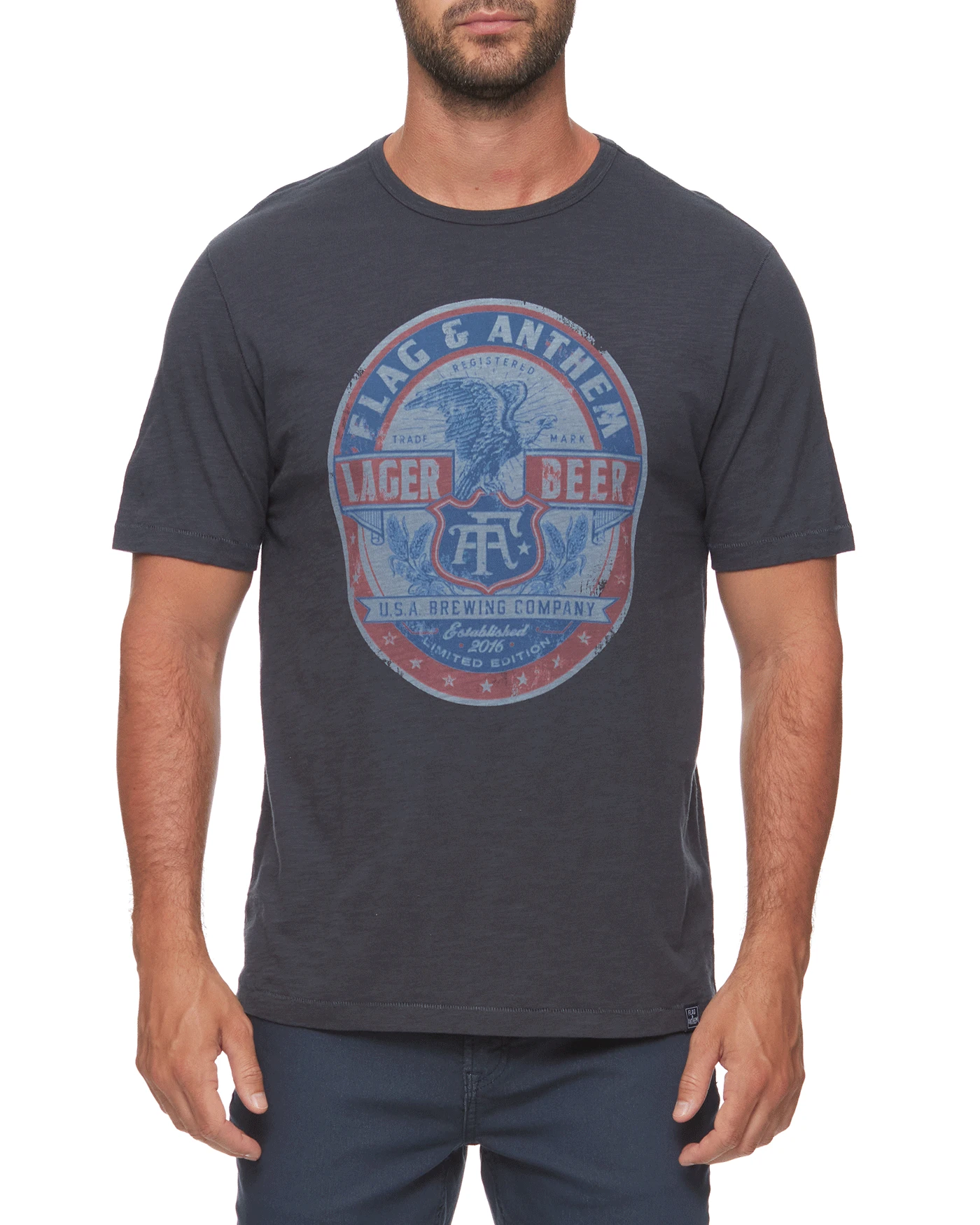 FLAG & ANTHEM LAGER SLUB TEE (FINAL SALE) 1 FLAG & ANTHEM LAGER SLUB TEE (FINAL SALE)