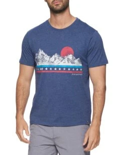 AMERICANA MOUNTAIN STRIPE TEE (FINAL SALE)