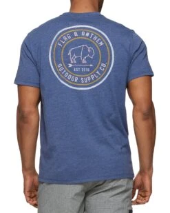 BISON ARROW STRIPED POCKET TEE (FINAL SALE)