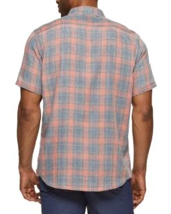 JAMESTOWN VINTAGE SOFT SHIRT 6 JAMESTOWN VINTAGE SOFT SHIRT -Cheap Shirts Store SM23WS1418 JAMESTOWN SS VINTAGE WASHED SHIRT RED NAVY 008