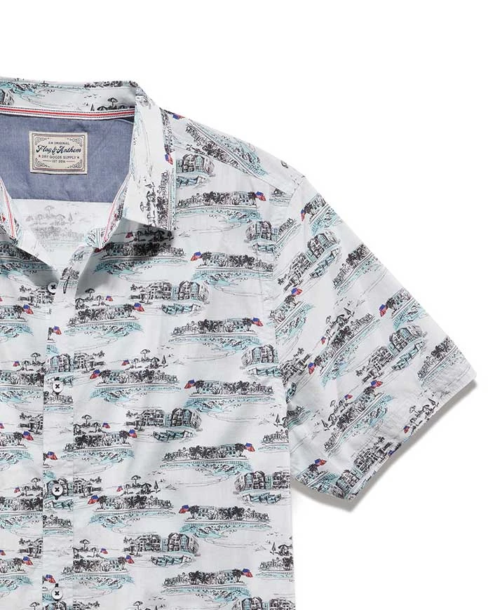 PALMDALE BEACH PRINT SHIRT (FINAL SALE) 9 PALMDALE BEACH PRINT SHIRT (FINAL SALE) - Image 9