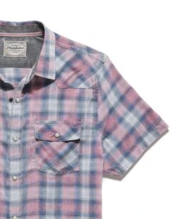 LOVERN VINTAGE SOFT WESTERN SHIRT 7 LOVERN VINTAGE SOFT WESTERN SHIRT -Cheap Shirts Store SM23WS1467 GORDO SS VINTAGE WASH WESTERN SHIRT MAUVE NAVY WHITE 004 9a45d05d 3fa3 42a6 90a0 09aa57b4a797