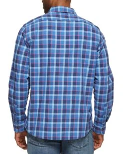BARVIEW SHIRT 7 BARVIEW SHIRT -Cheap Shirts Store SP18WS579 BARVIEW LS SHIRT MAUVE BLUE CHECK 006