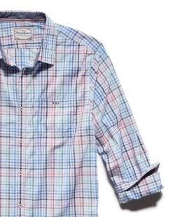 GRANGER SHIRT -Cheap Shirts Store SP20WS163 GRANGER LS SHIRT BLUE PINK GREEN 1