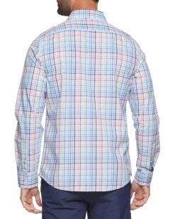 GRANGER SHIRT -Cheap Shirts Store SP20WS163 GRANGER LS SHIRT BLUE PINK GREEN 004