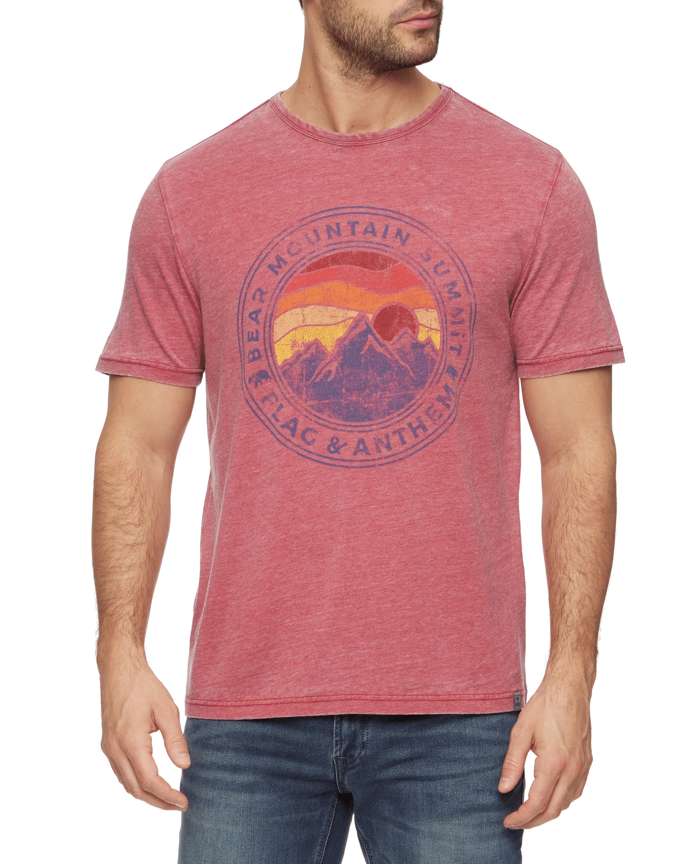 BEAR MOUNTAIN SUMMIT BURNOUT TEE (FINAL SALE) 1 BEAR MOUNTAIN SUMMIT BURNOUT TEE (FINAL SALE)