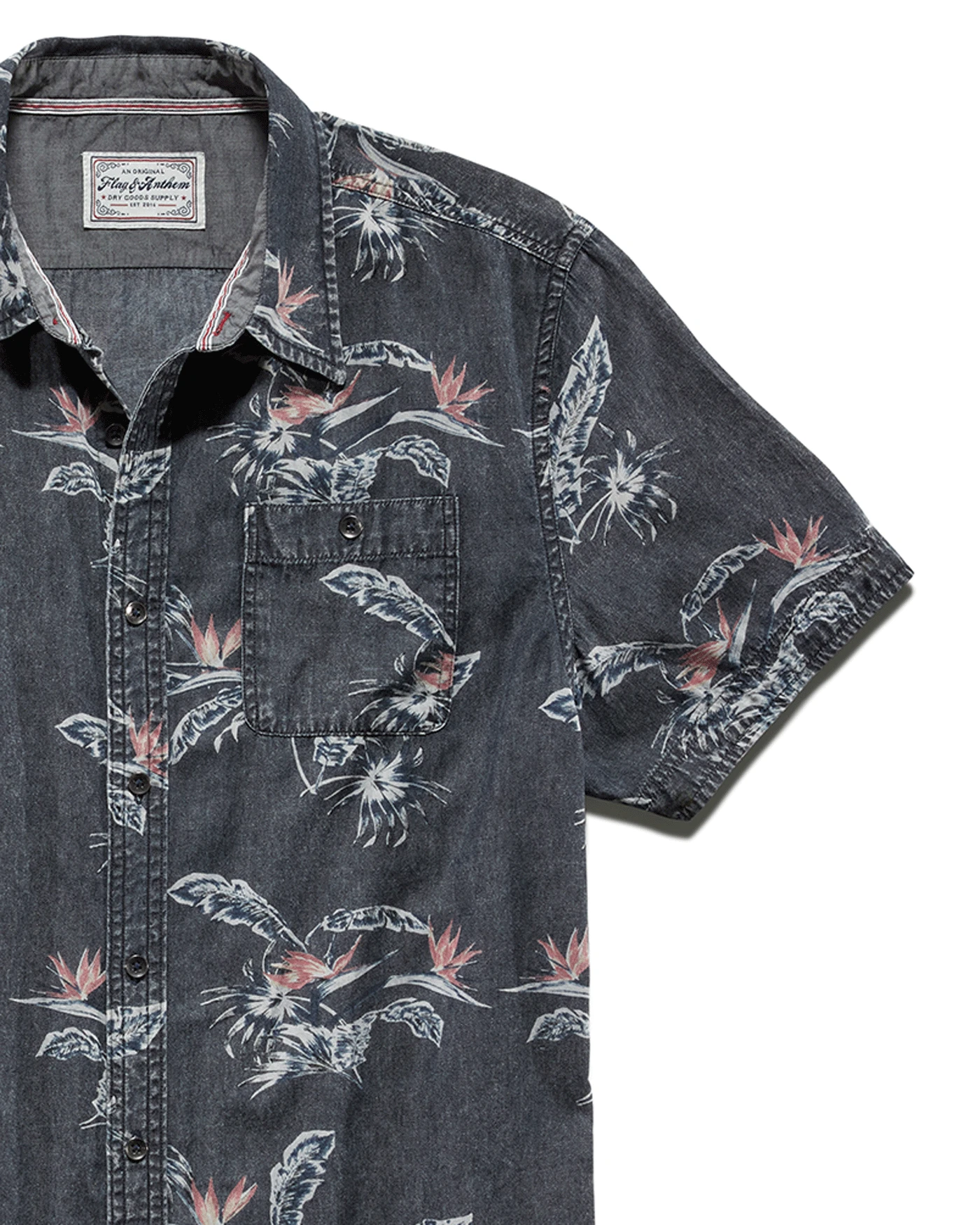 PINECREST PALM PRINT SHIRT (FINAL SALE) 5 PINECREST PALM PRINT SHIRT (FINAL SALE) - Image 5
