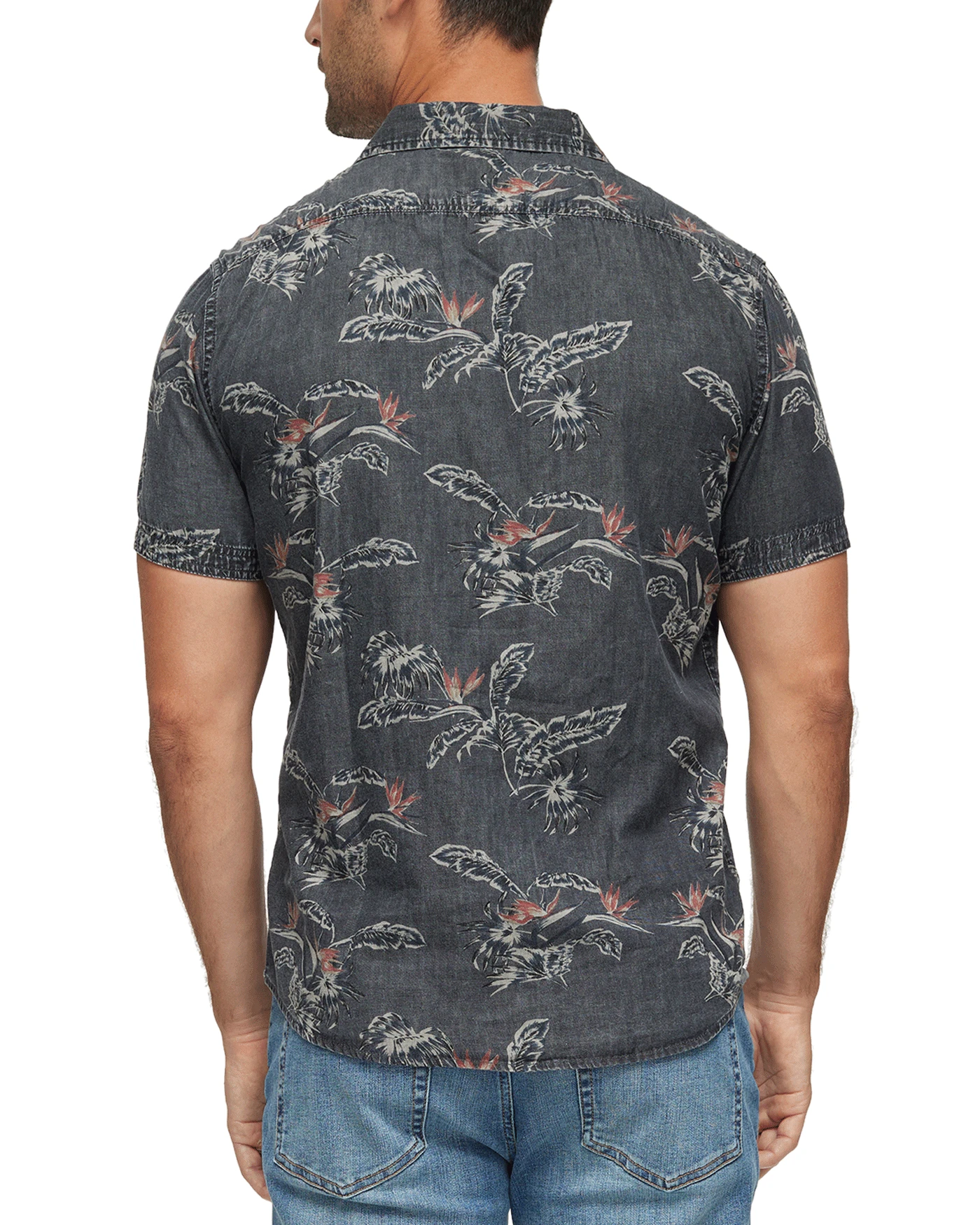 PINECREST PALM PRINT SHIRT (FINAL SALE) 4 PINECREST PALM PRINT SHIRT (FINAL SALE) - Image 4