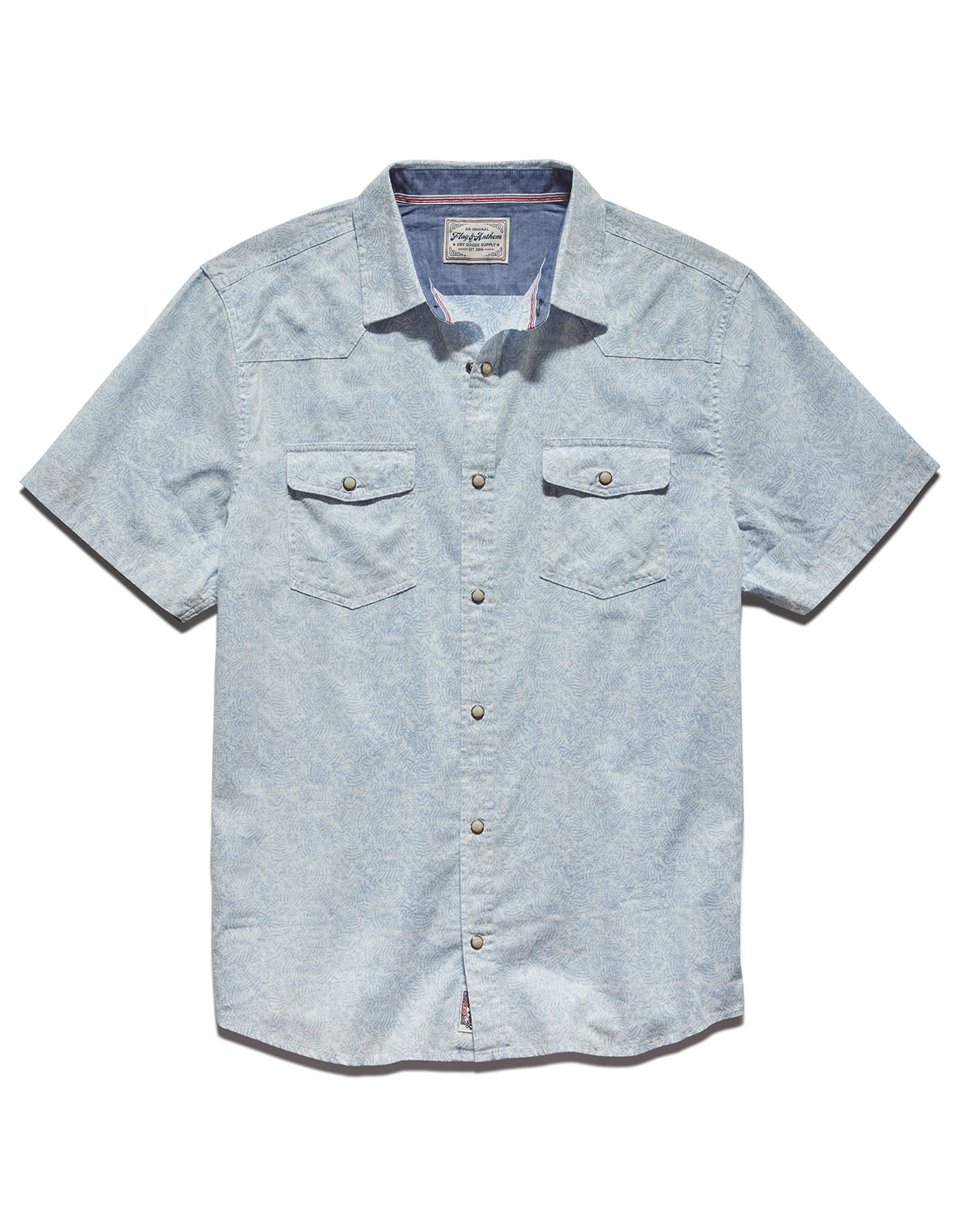 POTTSTOWN PALM PRINT LINEN-BLEND SHIRT (FINAL SALE) 3 POTTSTOWN PALM PRINT LINEN-BLEND SHIRT (FINAL SALE) - Image 3
