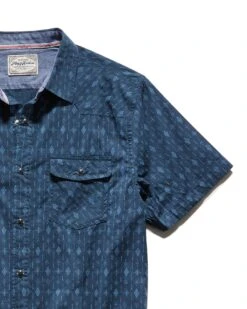 SCOTTSDALE SOUTHWESTERN GEO PRINT SHIRT (FINAL SALE) 6 SCOTTSDALE SOUTHWESTERN GEO PRINT SHIRT (FINAL SALE) -Cheap Shirts Store SP22WS202 SCOoTTSDALE SS SOUTHWESTERN PRINT SHIRT NAVY 006