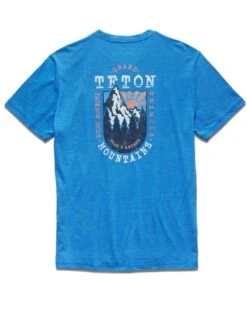 TETON MOUNTAINS TEE (FINAL SALE) 6 TETON MOUNTAINS TEE (FINAL SALE) -Cheap Shirts Store SP23SS1168 TETON MOUNTAINS SS GRAPHIC TEE BLUE 308