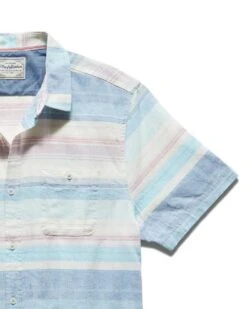 MASON STRIPED LINEN-BLEND SHIRT (FINAL SALE) 5 MASON STRIPED LINEN-BLEND SHIRT (FINAL SALE) -Cheap Shirts Store SP23WS1050 MASON SS STRIPED SHIRT BLUE WHITE MAUVE 005 bd5a771d 51ca 4837 9c9c 392e34dd393c