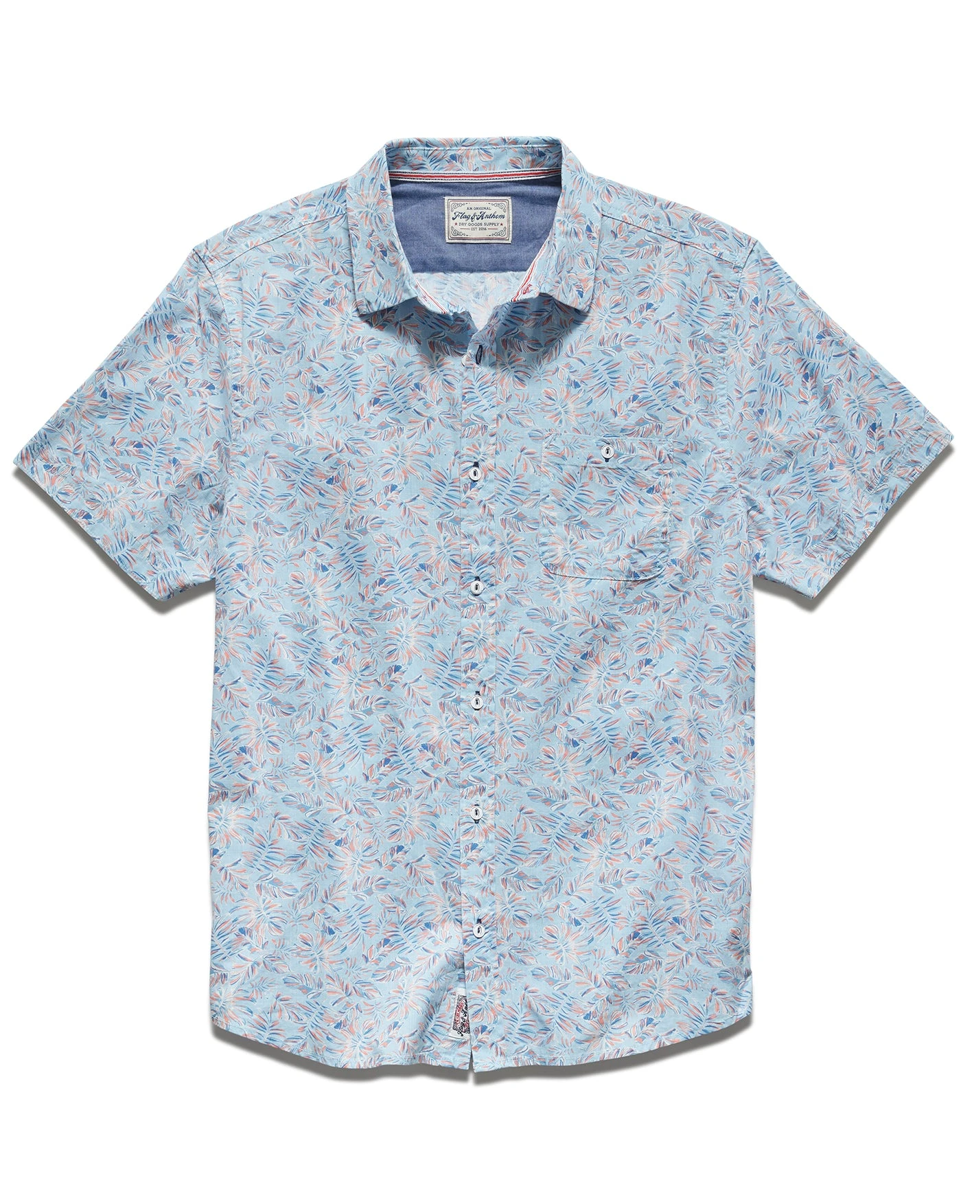 KISSIMMEE VINTAGE WASHED PALM PRINT SHIRT (FINAL SALE) 2 KISSIMMEE VINTAGE WASHED PALM PRINT SHIRT (FINAL SALE) - Image 2