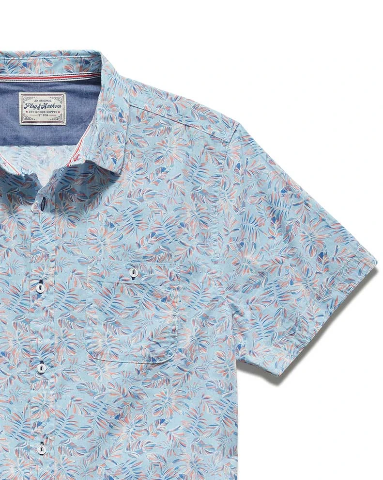 KISSIMMEE VINTAGE WASHED PALM PRINT SHIRT (FINAL SALE) 4 KISSIMMEE VINTAGE WASHED PALM PRINT SHIRT (FINAL SALE) - Image 4