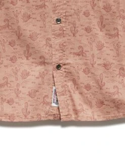 MOAB DESERT PRINT SHIRT (FINAL SALE) -Cheap Shirts Store SP23WS1104 MOAB SSf DESERtT PRINT SHIRT WASHED RED 063