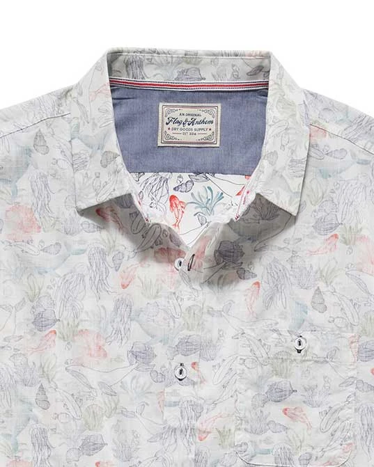 MIRAMAR UNDERWATER PRINT SHIRT (FINAL SALE) 3 MIRAMAR UNDERWATER PRINT SHIRT (FINAL SALE) - Image 3