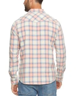 WOOSTER VINTAGE WASHED WESTERN SHIRT 6 WOOSTER VINTAGE WASHED WESTERN SHIRT -Cheap Shirts Store SP23WS1162 CLEVELAND LS VINTAGE WASH SINGLE POCKET SHIRT ORANGE WHITE NAVY 133 1