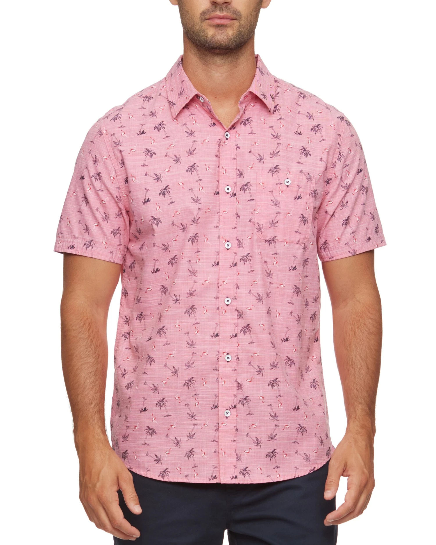 TECOPA PALM PRINT SHIRT (FINAL SALE) 1 TECOPA PALM PRINT SHIRT (FINAL SALE)
