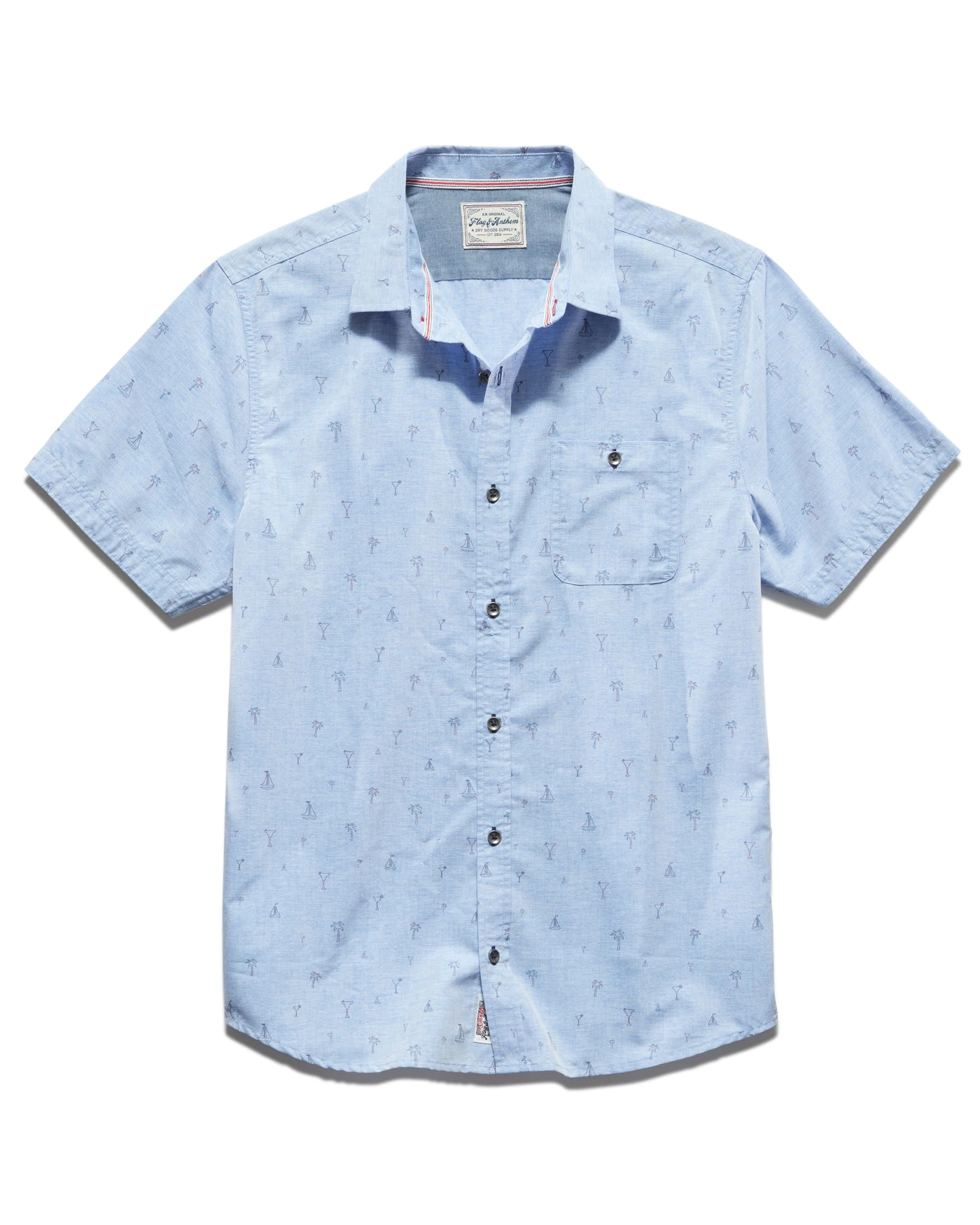 PRATTVILLE PALM PRINT SHIRT (FINAL SALE) 2 PRATTVILLE PALM PRINT SHIRT (FINAL SALE) - Image 2