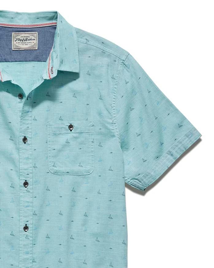MURDOCK SAILBOAT PRINT SHIRT (FINAL SALE) 3 MURDOCK SAILBOAT PRINT SHIRT (FINAL SALE) - Image 3