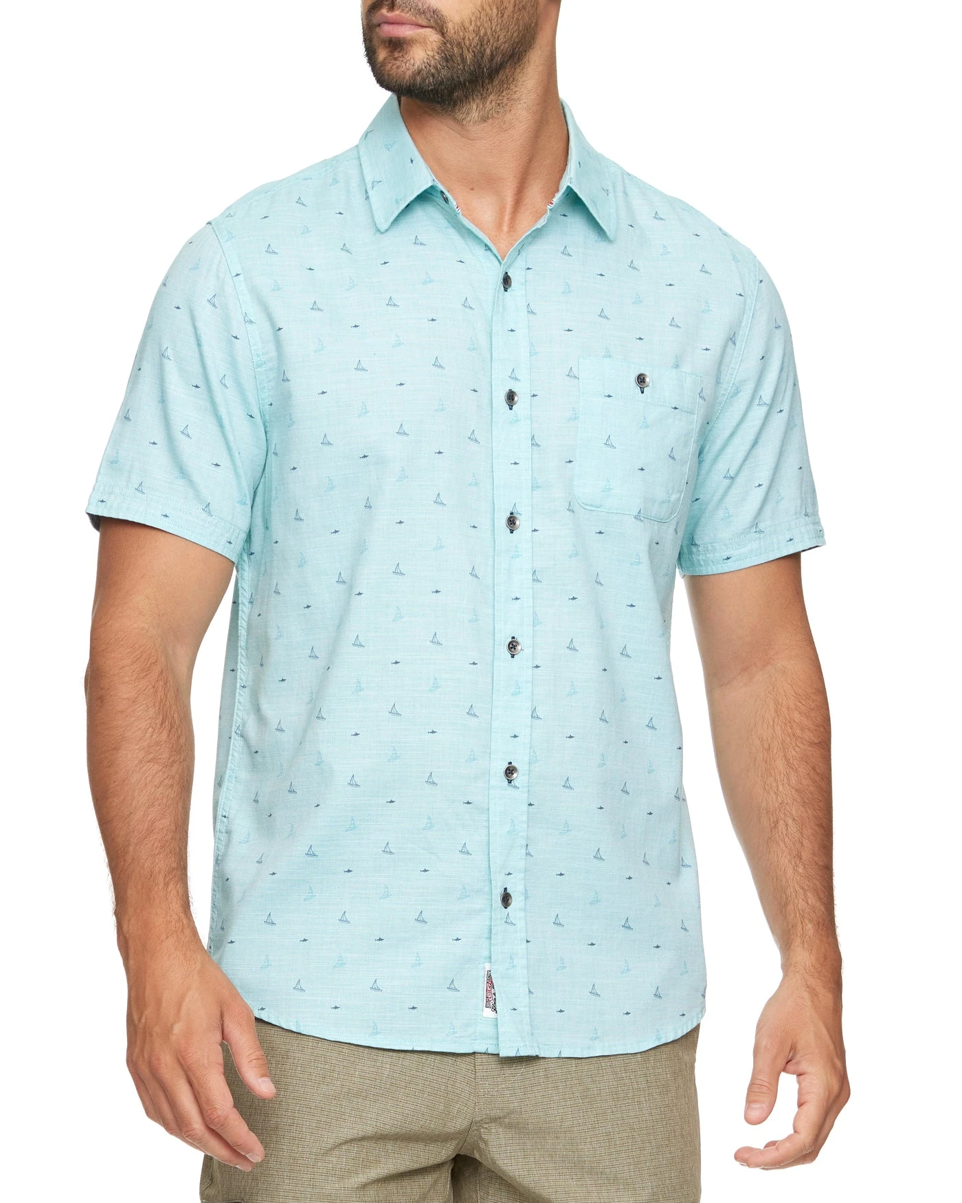 MURDOCK SAILBOAT PRINT SHIRT (FINAL SALE) 1 MURDOCK SAILBOAT PRINT SHIRT (FINAL SALE)