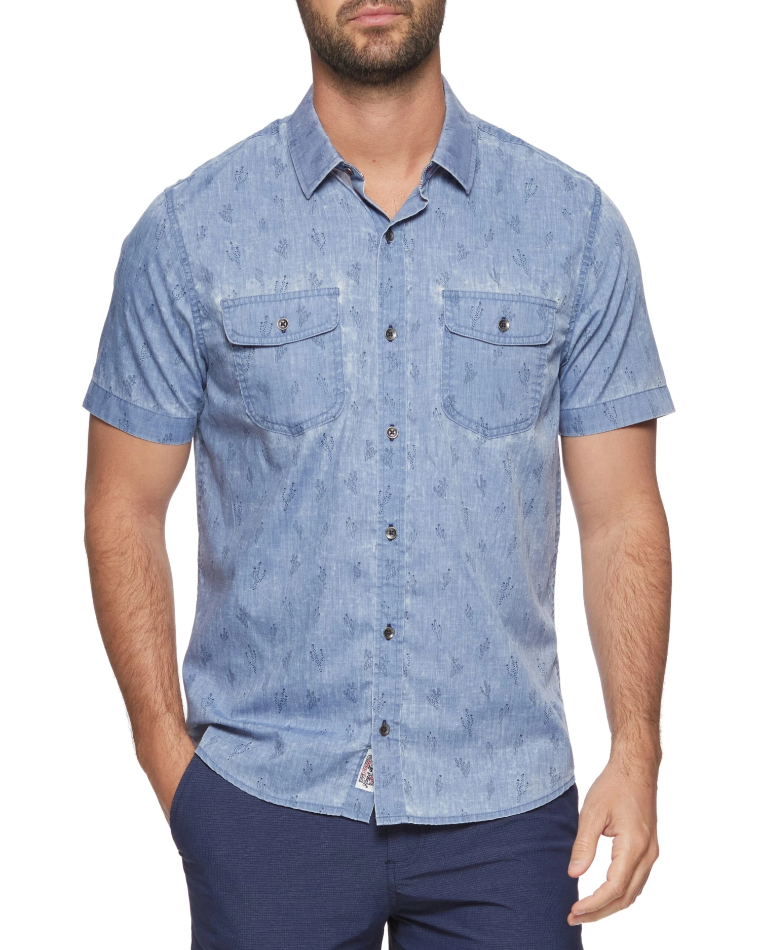 CARLSBAD CACTUS PRINT VINTAGE SOFT SHIRT (FINAL SALE) 2 CARLSBAD CACTUS PRINT VINTAGE SOFT SHIRT (FINAL SALE) - Image 2