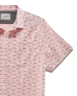 PHILLIPSBURG FISH PRINT STRETCH SHIRT (FINAL SALE) 9 PHILLIPSBURG FISH PRINT STRETCH SHIRT (FINAL SALE) -Cheap Shirts Store SP23WS1316 WASHED REDD 005