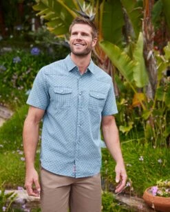 SMITHLAND LEAF PRINT VINTAGE WASHED WESTERN SHIRT (FINAL SALE) -Cheap Shirts Store Shot 01 5PackPrintedShirts 0051 1